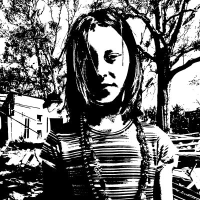 Girl with the Mardi Gras Beads